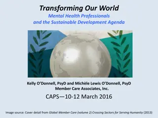 Mental Health Professionals and Sustainable Development