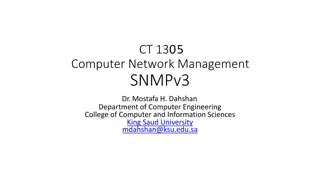 Computer Network Management - SNMPv3 Key Features
