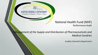 NHF Performance Audit on Supply and Distribution of Pharmaceuticals