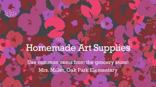 DIY Homemade Art Supplies Using Common Grocery Items