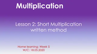 Short Multiplication Learning Method
