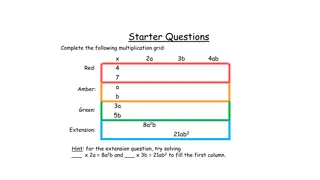 Multiplication Grid Practice and Expansion Exercises