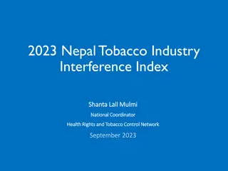 2023 Nepal Tobacco Industry Interference Index by Shanta Lall Mulmi