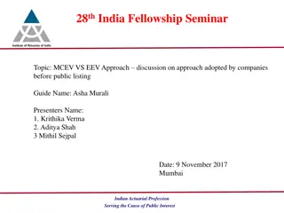 1. Topic: MCEV vs EEV Approach in Public Listing