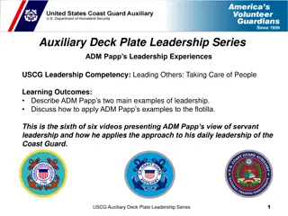 ADM Papp's Leadership Experiences & Examples
