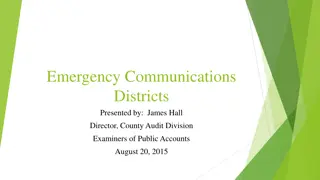 Emergency Communications Districts Overview