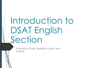Overview of DSAT English Section: Time, Questions, Types, Scoring