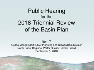 2018 Triennial Review of Basin Plan: Public Hearing & Resolution