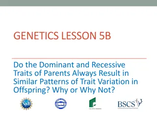 Patterns of Trait Variation in Offspring
