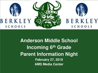 Anderson Middle School 6th Grade Information Night