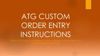 Step-by-Step Guide to Custom Order Entry in America To Go