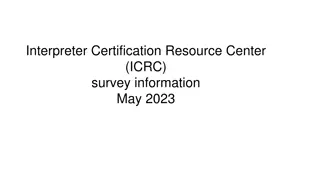 ICRC Certification Resource Center - Quality Assessment Screening Test History