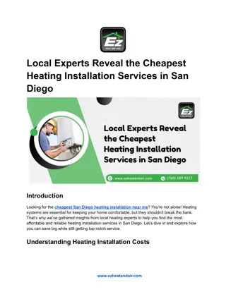 Local Experts Reveal the Cheapest Heating Installation Services in San Diego