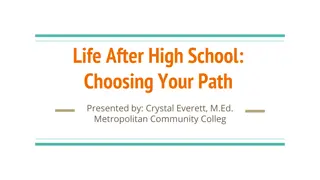 Life After High School: Choosing Your Path