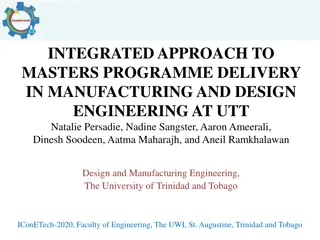 Integrated Approach to Masters Programme Delivery in Manufacturing and Design Engineering