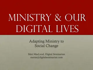 Ministry & Our Digital Lives: Adapting Ministry to Social Change