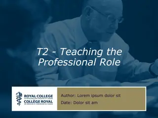 Professional Role in Healthcare