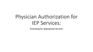 Evaluating Appropriateness of IEP Services for Medicaid Reimbursement