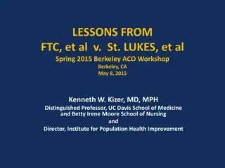 Lessons from FTC v. St. Lukes - Antitrust Case Study