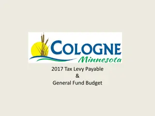 2017 Tax Levy and General Fund Budget Overview