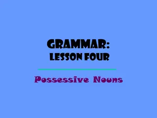 Grammar Lesson: Possessive Nouns