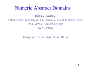 Abstract Domains and Numeric Semantics Overview