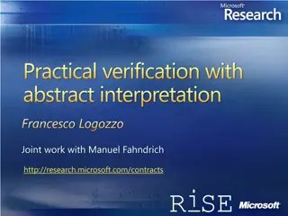 Practical Verification with Abstract Interpretation