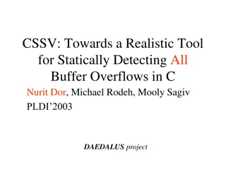 Detecting Buffer Overflows in C Programs