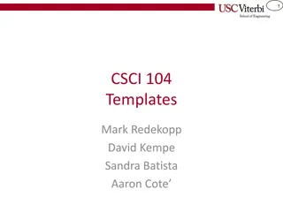 C++ Templates for Generic Programming
