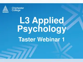 L3 Applied  Psychology