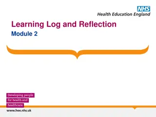 Learning Log and Reflection
