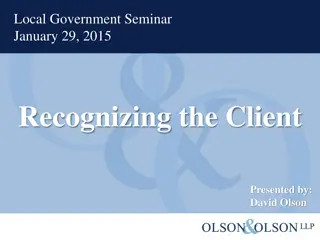 Recognizing the Client
