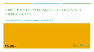Public Procurement Challenges in Energy Sector