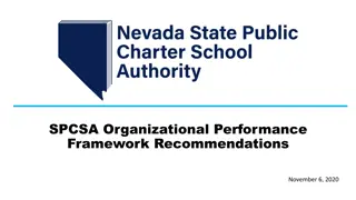 SPCSA Organizational Performance Framework Recommendations