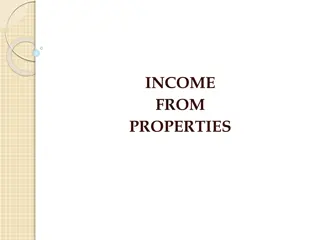 Property Income and Exemptions