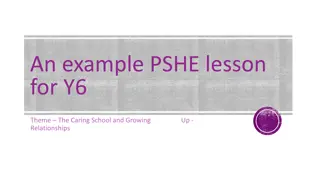 PSHE Lesson: The Caring School and Relationships