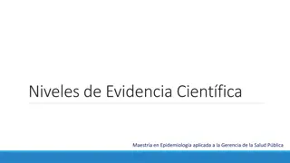 Levels of Scientific Evidence in Epidemiology for Public Health Management