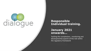 Responsible Individual Training - Tackling Complexity & Regulatory Framework