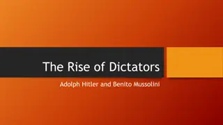 The Rise of Dictators