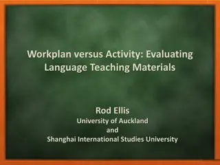 Evaluating Language Teaching Materials: A Detailed Overview