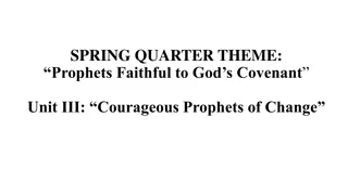 Courageous Prophets of Change: Lessons from Jonah