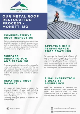 Our Metal Roof Restoration Process – Monett MO