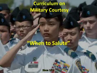 California Cadet Corps Curriculum on Military Courtesy