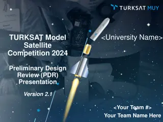 TURKSAT Model Satellite Competition 2024 Preliminary Design Review