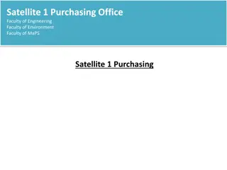 Satellite 1 Purchasing: Overview and Services