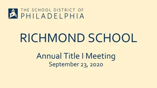 Title I Funding and Parent Engagement