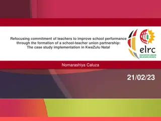 Improving School Performance Through Teacher Union Partnerships