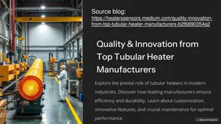 Tubular Heater Manufacturers Focused on Quality & Innovation!