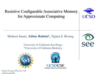 Resistive Configurable Associative Memory for Approximate Computing