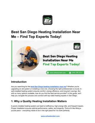 Best San Diego Heating Installation Near Me – Find Top Experts Today